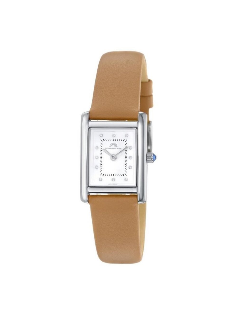 NWT Porsamo Bleu Karolina Quartz Diamond White Dial Ladies Watch